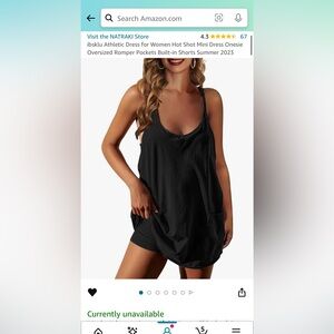 Athletic dress w built in shorts